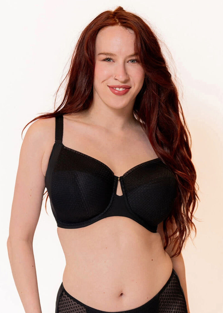 SuperBra Model in Evolution Comfort Side Support BH Zwart Voorzijde