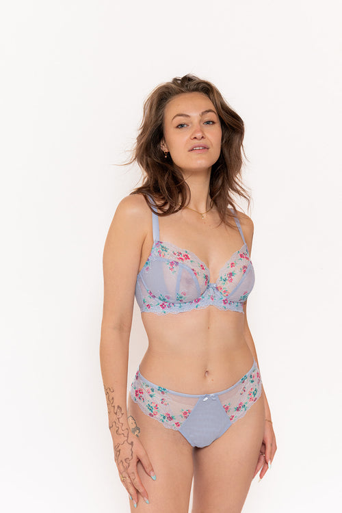 Packshot Ana Plunge BH Cornflower Voorzijde