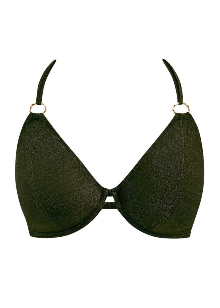 Model in Arizona Wave Halter Bikini Top Nebula packshot