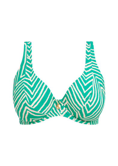 Packkshot Fiji Falls High Apex Bikini Top Marine Voorzijde
