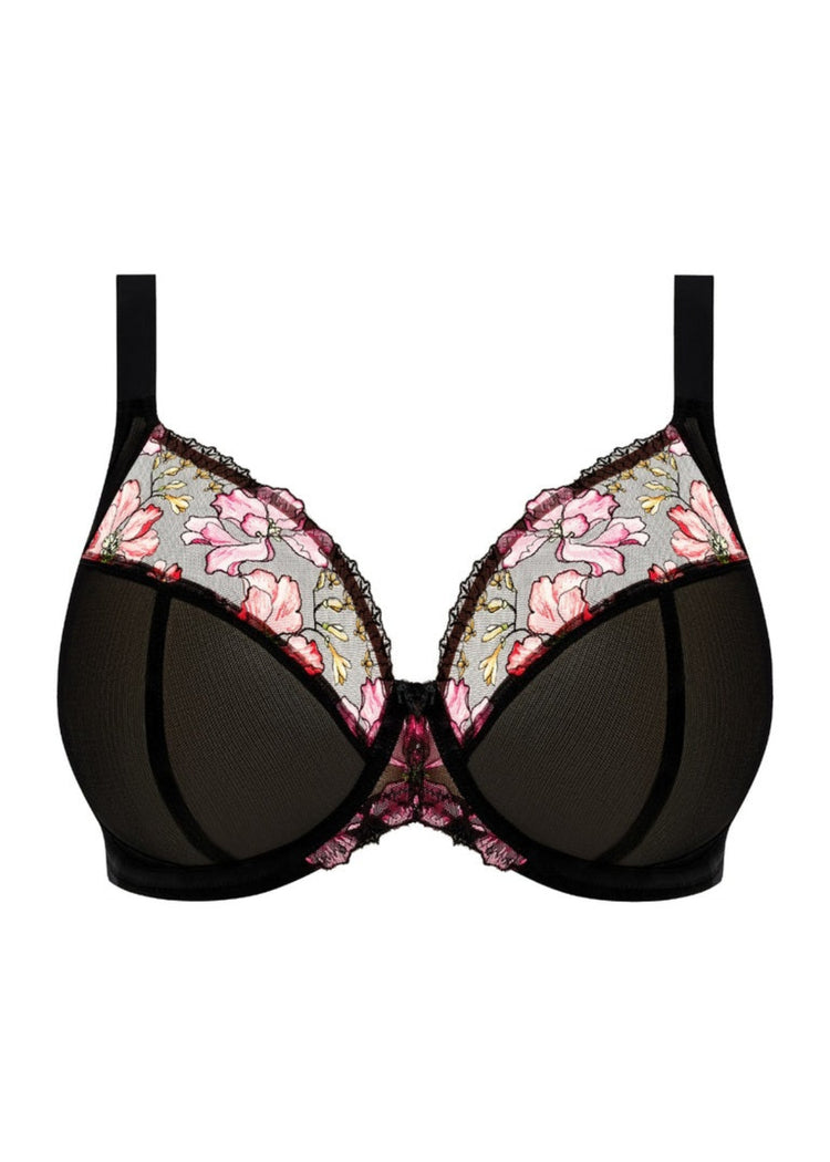 Model in Teagan Plunge BH Rainbow packshot