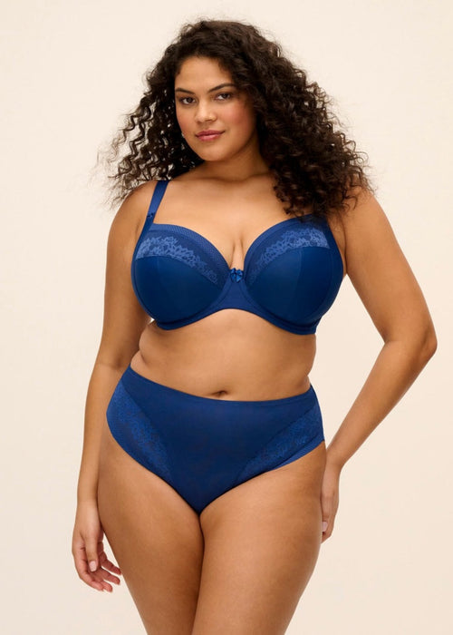 Packshot Nerina High Leg Broekje French Navy Voorzijde