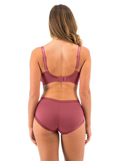 Model in Fusion Lace Broekje Rosewood Achterzijde