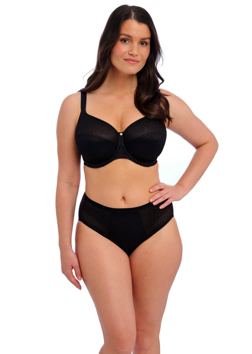 Model in Demure Broekje Zwart Voorzijde