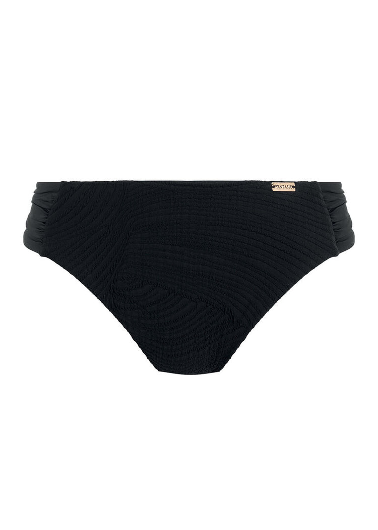 Packshot Ottawa Mid Rise Bikini Broekje Zwart Voorzijde