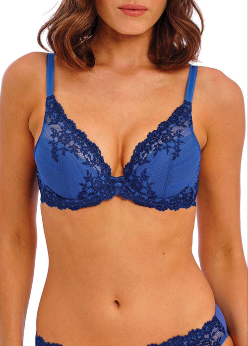 Embrace Lace Plunge BH Beaucoup Blue - SuperBra