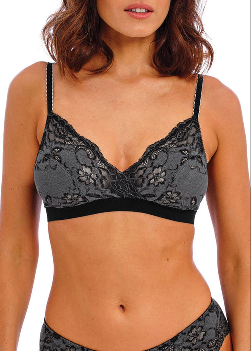 Florilege Beugelloze Bralette Zwart - SuperBra
