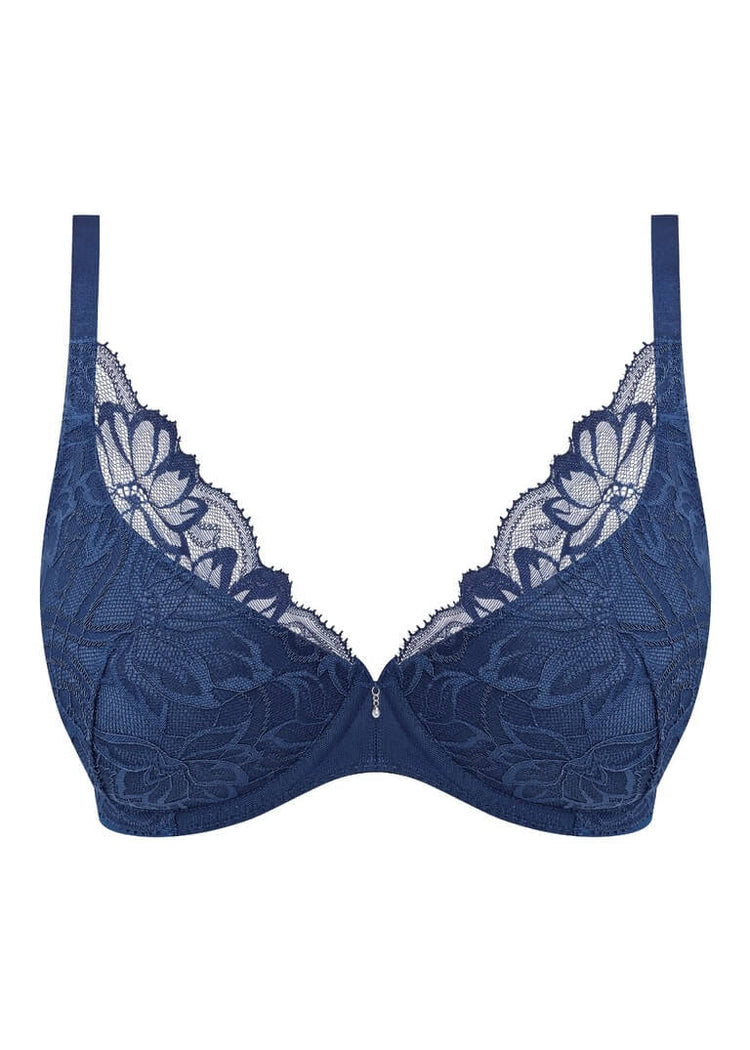 Packshot Abellia Voorgevormde Plunge BH Navy Peony voorzijde