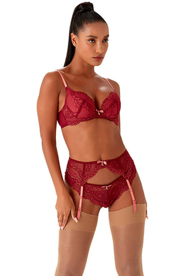 Model in setje Superboost Lace  Cranberry/Raspberry Sorbet, vooraanzicht