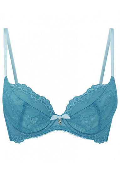 Productfoto Superboost Lace Plunge BH Ocean Blue vooraanzicht