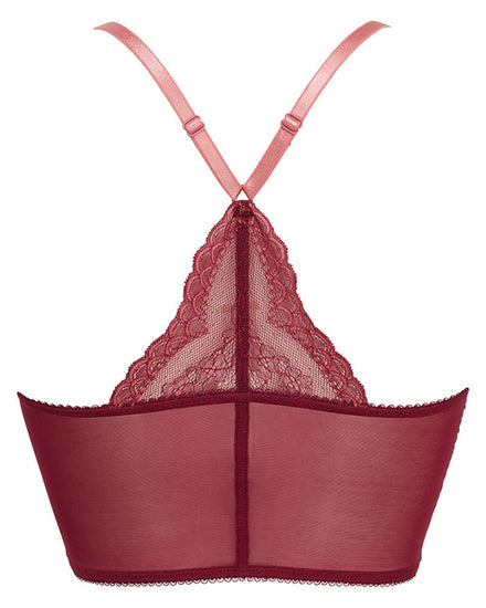 Productfoto Superboost Lace Bralette Cranberry/Raspberry Sorbet, achteraanzicht