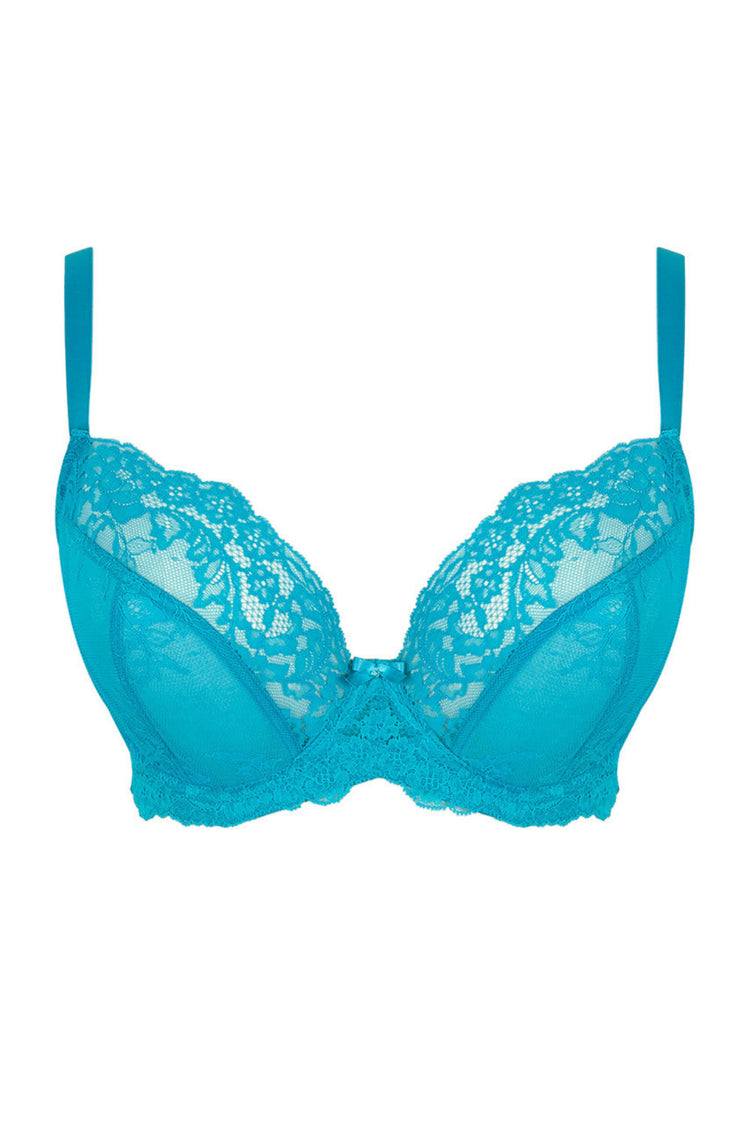 Model in Ana Plunge BH Ocean Blue packshot