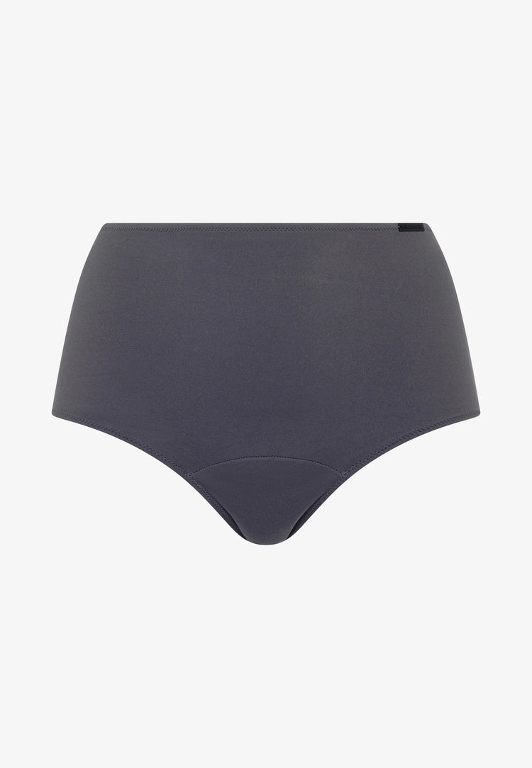 Menstruatie-onderbroek Essential Hoog Donkergrijs