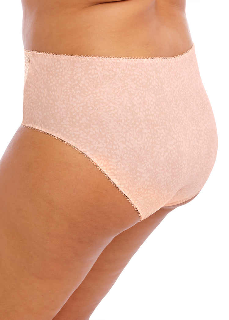 Model in Morgan High Waist Broekje Cameo Rose achterzijde