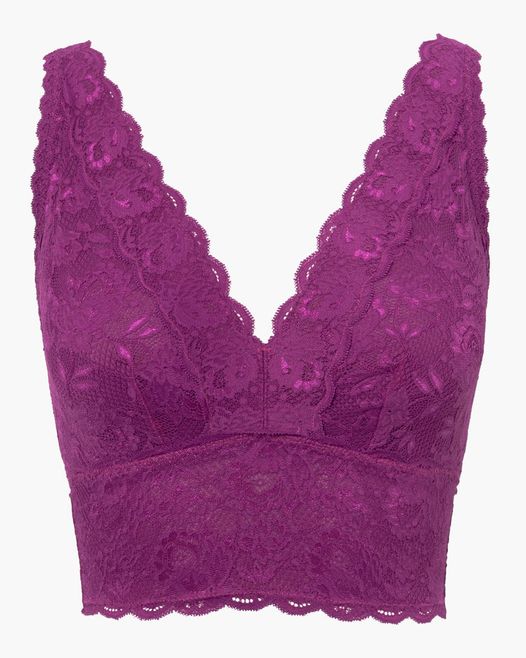 Model inNever Say Never Curvy Plungie Longline Bralette Carnavale packshot