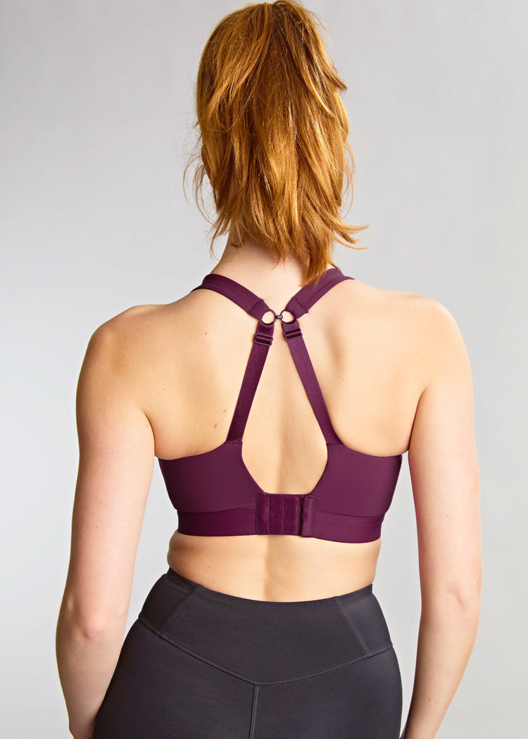 Life Style Model in Endurance Non Padded Sport BH Berry/Chalk Achterzijde