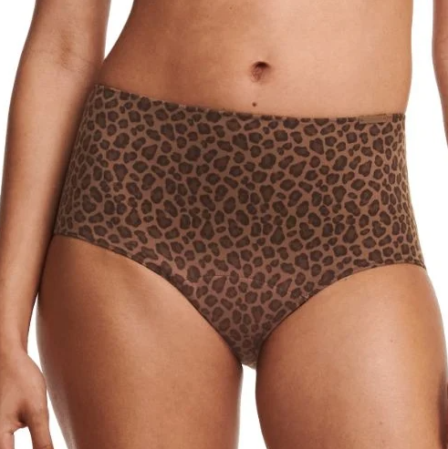Menstruatie-onderbroek Essential Hoog Leopard