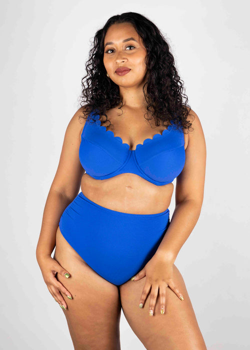 Packshot Spirit Plunge Bikini Top Cobalt Voorzijde
