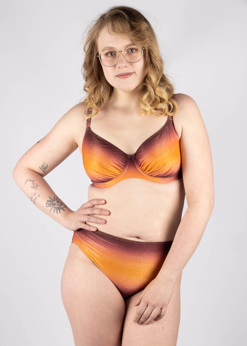 Model in Paros Coast Full Cup Bikini Top Sunset Glow packshot