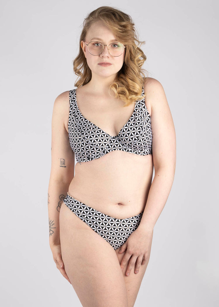 Koh Tao High Apex Bikini Top Zwart - SuperBra
