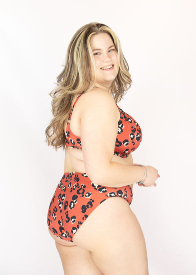 Kotiya Plunge Bikini Top Terracotta - SuperBra