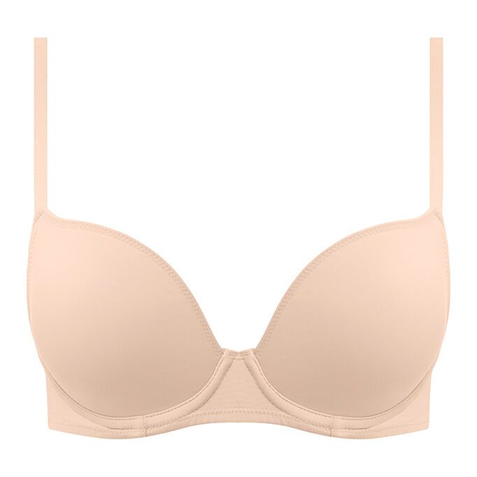 Model in Accord Voorgevormde Plunge BH Beige packshot