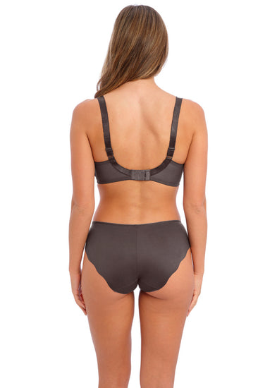 Model in Adrienne Side Support BH Charcoal Bloom Achterzijde