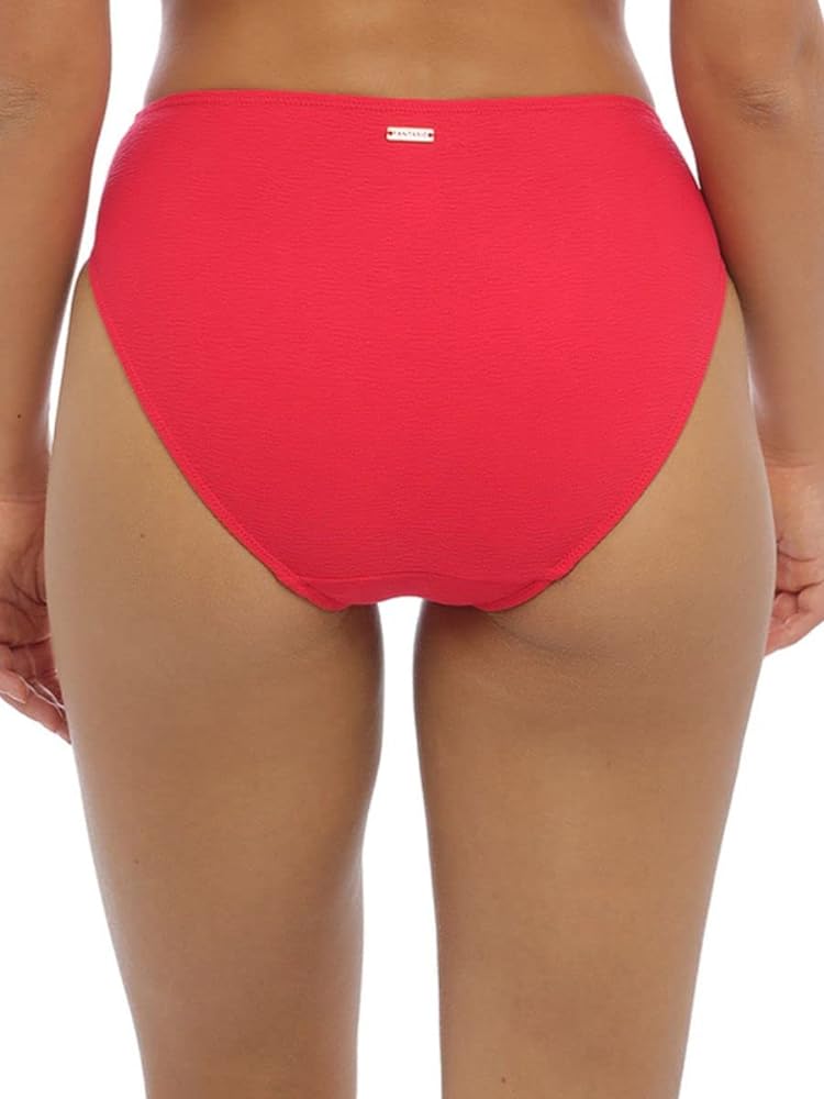 Model in Almeria Mid Rise Bikini Broekje Watermelon Achterzijde