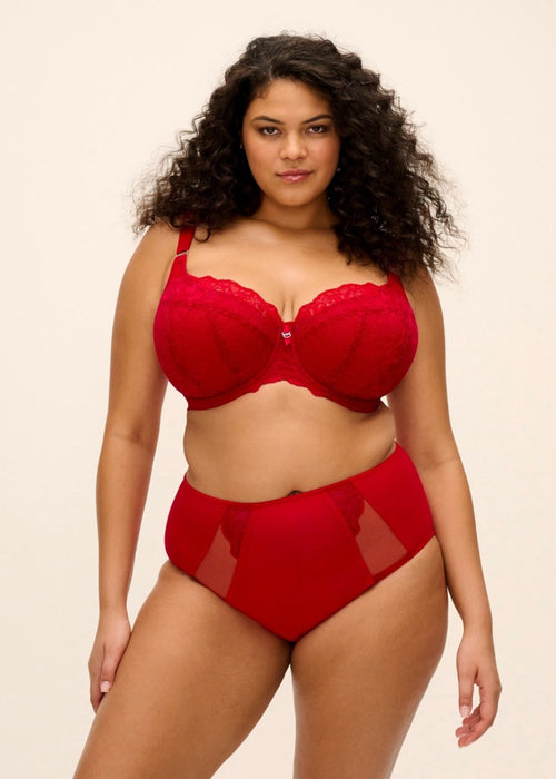 Packshot Brianna Padded Half Cup BH Haute Red Voorzijde