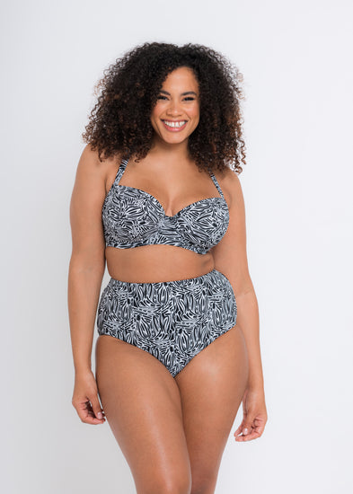 curvy kate sundown balconette bikini top print