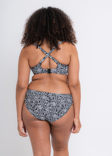 curvy kate sundown bikini zwart wit print