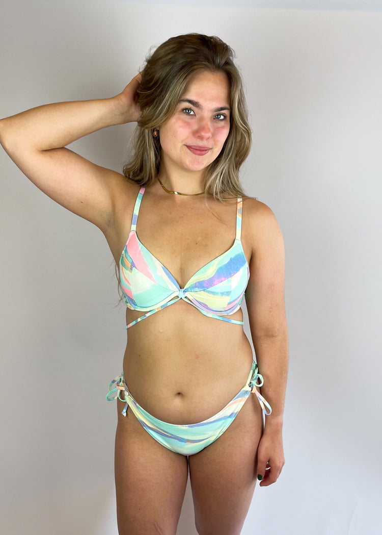 Freya Summer Reef Voorgevormde Plunge Bikini Top Aqua