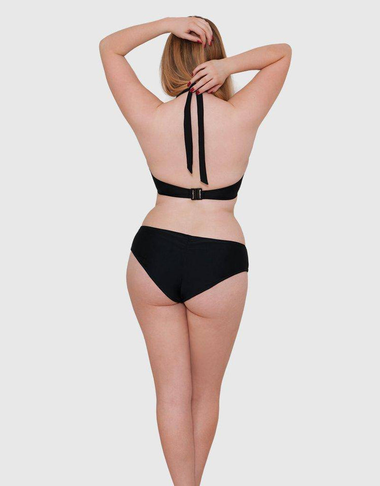 Rug van model in Curvy Kate Jetty Bikini Zwart