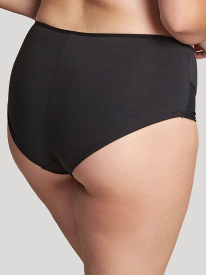 Model In Sculptresse Elegance High Waisted Broekje Zwart Achterzijde