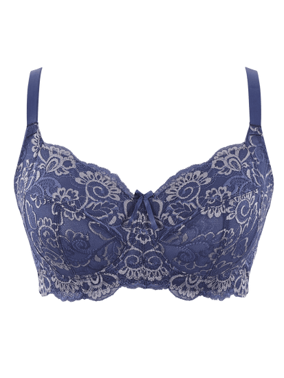 Panache Andorra Bralette Zonder Beugel Vintage Blue Packshot Voorzijde