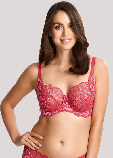 Model in Panache Andorra Full Cup BH Rose voorzijde
