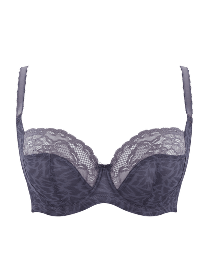 Panache Jasmine Balconette BH Grey Animal Vooraanzicht