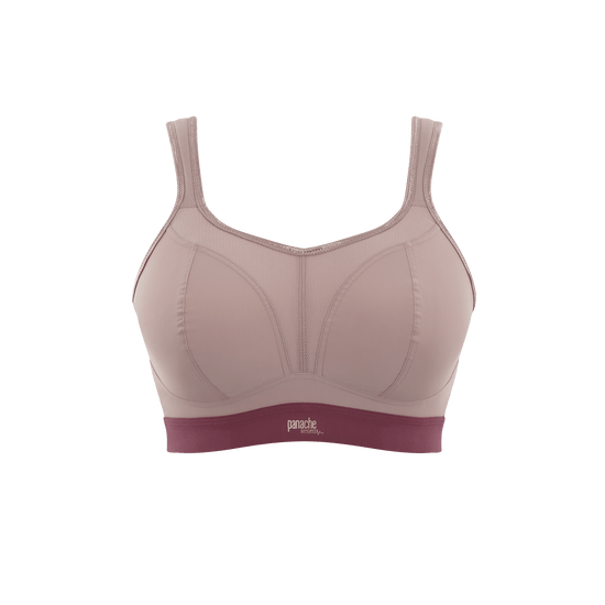 Panache Beugelloze Sport BH Warm Taupe Packshot Voorzijde