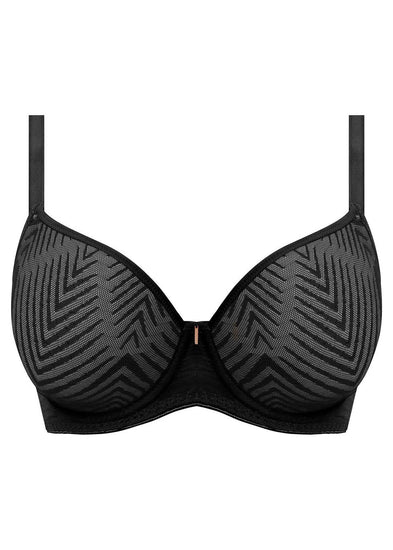 Freya Tailored Voorgevormde Plunge T-Shirt BH Zwart Packshot