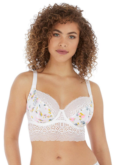 Model in Freya Medley Longline BH Wit