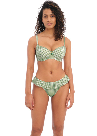 Model In Freya Check In Bikini Khaki Voorzijde