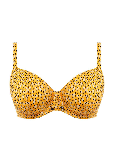 Freya Cala Palma Plunge Bikini Top Stip Packshot Voorzijde