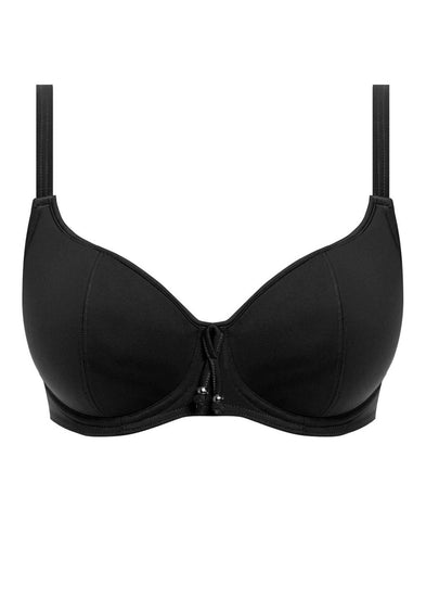 Packshot Remix Voorgevormde Bikini Top Zwart Voorzijde