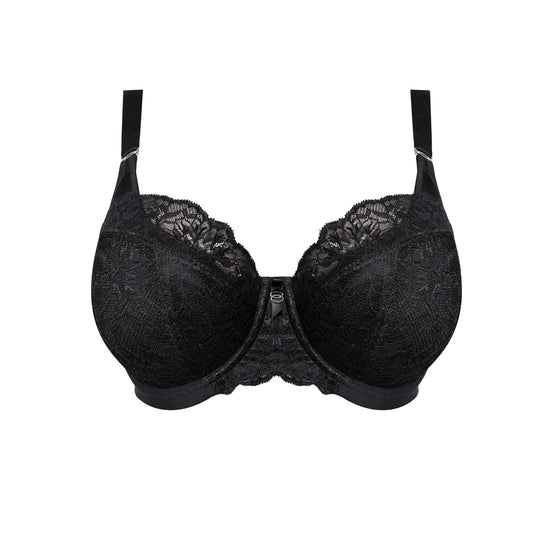 Packshot Brianna Padded Balconette BH Zwart voorzijde
