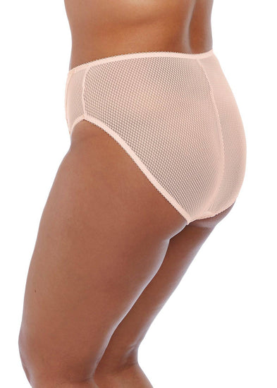 Model in Elomi Charley High Leg Broekje Ballet Pink zijaanzicht