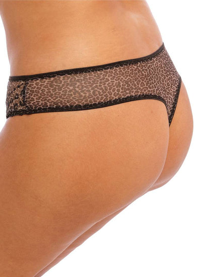Model in Matilda String Leopard Achterzijde