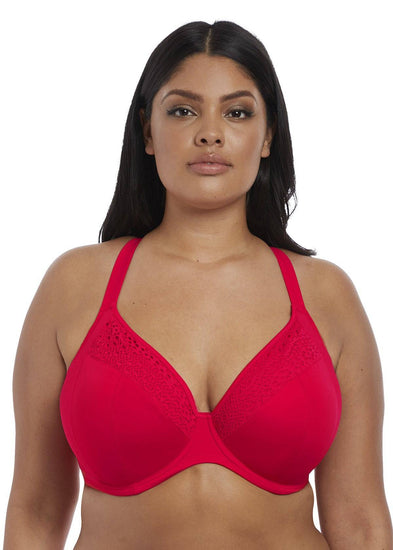 Model in Elomi Indie Bikini Top Red