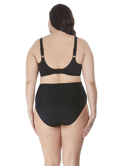 Model in Elomi Magnetic Bikini Zwart achterzijde