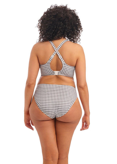 Model In Elomi Checkmate Grey Marl Bikini Set Achterzijde