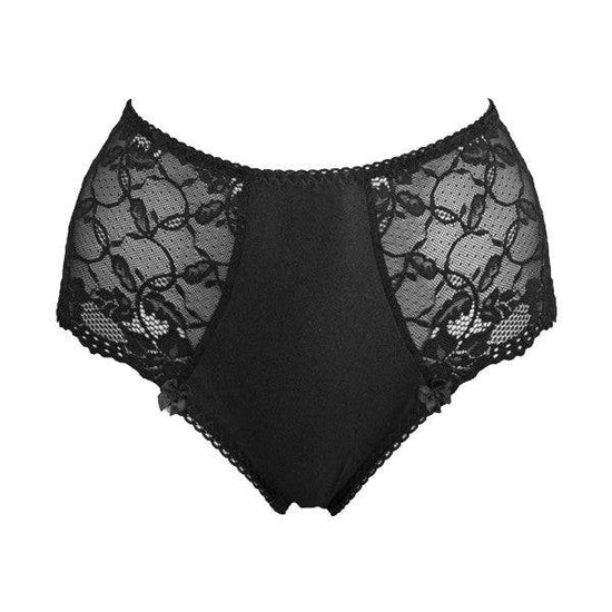 Ewa Michalak Signature High Waisted Broekje Zwart Vooraanzicht